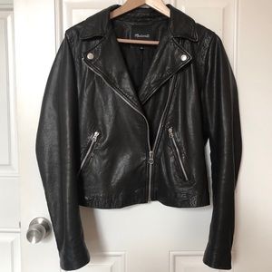 Madewell Washed Leather Moto Jacket
